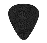 Plettri per chitarra, per chitarra acustica, chitarra elettrica, basso, ukulele tre dimensioni (confezione da 12) stampa con motivo leopardato nero