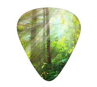 Plettri per chitarra, per chitarra acustica, chitarra elettrica, basso, ukulele tre dimensioni (confezione da 12) stampa Sunny Forest