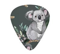 Plettri per chitarra personalizzati con stampa di un adorabile koala, 12 pezzi in una scatola, il plettro rende il suono chiaro, ukulele, basso elettrico (0,46 0,71 0,96 mm)