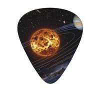 Plettri per chitarra personalizzati con stampa "Spazio Esterno, Galassia e Solare", 12 pezzi in una scatola, il plettro rende il suono chiaro, ukulele, basso elettrico (0,46 0,71 0,96 mm)