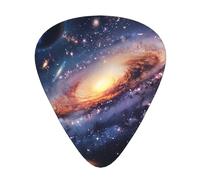 Plettri per chitarra personalizzati con stampa "Universo, Galassia, Spazio", 12 pezzi in una scatola, il plettro rende il suono chiaro, ukulele, basso elettrico (0,46 0,71 0,96 mm)
