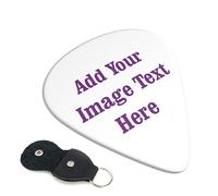 Plettri per chitarra personalizzati Confezione da 6 Crea il tuo logo e il tuo design Stampa Personalizzata Aggiungi la tua immagine di testo Ottimo regalo per i bambini Adolescenti Chitarristi