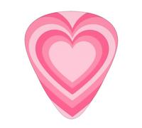 Plettri per chitarra Pink Heart 12 pezzi, plettri acustici essenziali spessi e sottili per studenti 0,46 0,96 0,71 M