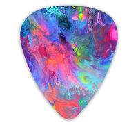Plettri per chitarra Pittura fluida astratta Plettri per chitarra 12 pezzi Plettri per ukulele inclusi 0,46 mm 0,71 mm 0,96 mm