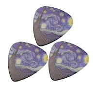 Plettri per chitarra - Plettri per chitarra elettrica con schegge colorate di fattura sofisticata, rafforzano le abilità motorie creative per chitarra stellata, plettri antiscivolo per basso e