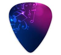Plettri per chitarra Plettri per ukulele con note musicali viola e blu 12 pezzi inclusi 0,46 mm 0,71 mm 0,96 mm