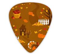 Plettri per chitarra Ringraziamento Fai da te Premium Plettri per chitarra 12 pezzi Plettri per ukulele inclusi 0,46 mm 0,71 mm 0,96 mm