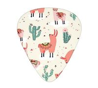 Plettri per chitarra Rosa Camel Cactus Stampato Ukulele Basso Elettrico Chitarre acustiche Sottile Medio Pesante Confezione da 12 (0,46/0,71/0,96 mm)