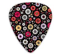 Plettri per chitarra Rosa Giallo Bianco Viola Beige Rosso Arancione Fiore Spot Premium Plettri Sampler 12 confezioni - Varietà Plettri per chitarra Plettri