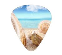 Plettri per chitarra Seashells By The Seashore Plettri per chitarra stampati da 12 pezzi per basso elettrico acustico Ukelele