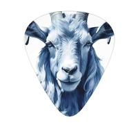 Plettri per chitarra, set da 12 pezzi, comodi da tenere in mano, con bordi lisci, tre spessori da abbinare al modello Blue Goat Print