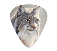 Plettri per chitarra, set da 12 pezzi, comodi da tenere in mano, con bordi lisci, tre spessori da abbinare a Canada Lynx Printing