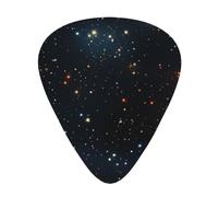 Plettri per chitarra, set da 12 pezzi, comodi da tenere in mano, con bordi lisci, tre spessori per abbinare costellazione ammassi stellari galassie Stampa