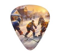 Plettri per chitarra Set da 12 pezzi Comodo in mano con bordi lisci Tre spessori da abbinare Il gioco di hockey era molto competitivo Modello