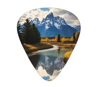 Plettri per chitarra Set da 12 pezzi Comodo in mano con bordi lisci Tre spessori per abbinare il Grand Teton National Park Stampe