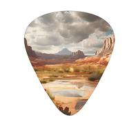 Plettri per chitarra Set da 12 pezzi Comodo in mano con bordi lisci Tre spessori per abbinare le meraviglie del deserto dello Utah Immagine