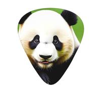 Plettri per chitarra Set da 12 pezzi Comodo in mano con bordi lisci Tre spessori per abbinare Panda carino viso Immagine