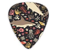 Plettri per chitarra Sharks Draw Art Plettri per chitarra 12 pezzi Plettri per ukulele inclusi 0,46 mm 0,71 mm 0,96 mm
