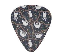 Plettri per chitarra simpatici plettri per bradipo medio Confezione da 12 pezzi con scatola Set regalo speciale per plettri per chitarra per chitarrista