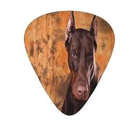 Plettri per chitarra, simpatico cane Doberman Pinscher per chitarra acustica, chitarra elettrica, basso, ukulele tre dimensioni (confezione da 12)