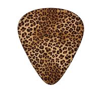 Plettri per chitarra Simpatico leopardo stampato Confezione da 12 plettri per chitarra basso elettrico acustico Ukelele