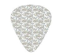 Plettri per chitarra sportivi per bambini Plettri da 12 con scatola sottile, Hipster Sport i Pattini Racchetta da tennis Guanti da boxe Tema di scacchi, set regalo speciale di plettri per chitarra