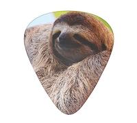 Plettri per chitarra stampati a bradipo su un ramo di albero, 12 pezzi, per chitarra acustica, chitarra elettrica e basso, taglia unica