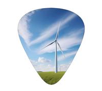 Plettri per chitarra stampati a girandola, set da 12 pezzi con stili sottili, medi e spessi, viene fornito con una custodia