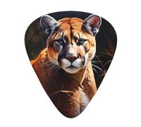 Plettri per chitarra stampati cougar, set da 12 pezzi con stili sottili, medi e spessi, viene fornito con una custodia