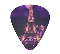 Plettri per chitarra stampati rosa Parigi personalizzati 12 pezzi per chitarra acustica, chitarra elettrica e basso, taglia unica