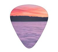 Plettri per chitarra Sunrise Clouds stampato Ukulele Basso Elettrico Chitarre acustiche Sottile Medio Pesante Confezione da 12 (0,46/0,71/0,96 mm)