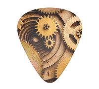 Plettri per chitarra The Clocks Theme Gears Stampato Ukulele Basso Chitarre acustiche elettriche Sottile Medio Pesante Confezione da 12 (0,46/0,71/0,96 mm)