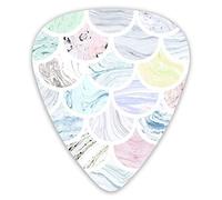 Plettri per chitarra Trame di carta marmorizzata Plettri per chitarra premium 12 pezzi Plettri per ukulele inclusi 0,46 mm 0,71 mm 0,96 mm