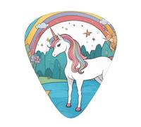 Plettri per chitarra Unicorns by the river, realizzati in materiale ABS, adatti per chitarre acustiche, chitarre elettriche, ecc.