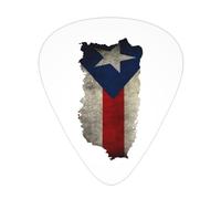 Plettri per chitarra vintage con bandiera di Porto Rico, plettri per chitarra e basso, confezione da 12
