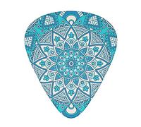 Plettri per chitarra vintage Mandala Flowers Set da 12 pezzi per chitarra acustica, chitarra elettrica, contrabbasso, ukulele