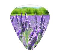 Plettri per chitarra viola con stampa floreale, 12 pezzi, in celluloide, per chitarra acustica, elettrica, basso, inclusi 0,46 mm, 0,71 mm, 0,96 mm