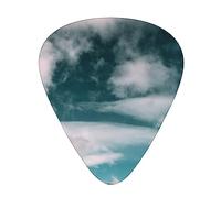 Plettri per chitarra White Cloud Snow Mountain Print Confezione da 12 plettri per chitarra basso elettrico acustico Ukelele