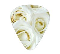 Plettri per chitarra White Rose Ukulele Basso Elettrico Chitarre acustiche Sottile Medio Pesante Confezione da 12 (0,46/0,71/0,96 mm)