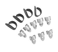 Plettri per Dita, Plettro per Chitarra da 12 Pezzi, Kit di Accessori per Strumenti con Protezione per il Pollice del Basso per Suonare Accessori per Chitarra e Basso