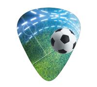 Plettri per ukulele, campionatori per chitarristi, 12 pezzi, per chitarra acustica, basso, chitarra elettrica, stampa pallone da calcio