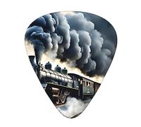 Plettri per ukulele, chitarristi Sampler, 12 pezzi, per acustica, basso e chitarra elettrica, stampa a vapore con treno a vapore