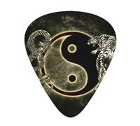 Plettri per ukulele, chitarristi Sampler, 12 pezzi, per acustica, basso e chitarra elettrica, stampa yin yang drago tigre