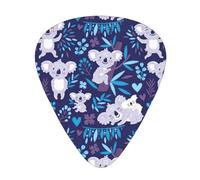 Plettri per ukulele, chitarristi Sampler, 12 pezzi, per chitarra acustica, basso e chitarra elettrica, bella stampa koala
