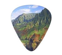 Plettri per ukulele, chitarristi Sampler, 12 pezzi, per chitarra acustica, basso e chitarra elettrica, stampa Kauai Hawaii Seashore