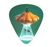 Plettri personalizzati per chitarra con stampa mucca zucca, 12 pezzi, per chitarra acustica, chitarra elettrica e basso, taglia unica