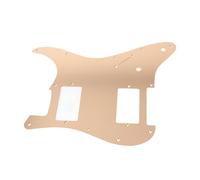 Plettriera in lega di alluminio per chitarre elettriche con 2 humbucker, plettriera resistente ai graffi con fori preforati, elegante placca in metallo antigraffio per chitarra (D'oro)