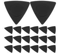 Plettro Chitarra Triangolare Nero 20 Pezzi Abs 0, 5 Mm | 0, 75mm e 1mm, Superficie Liscia Antiscivolo, Forma Classica per Esecuzione Confortevole