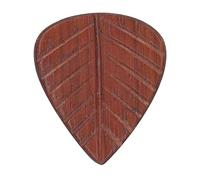 Plettro Clayton in legno esotico Padouk Leaf Confezione da 3 pezzi