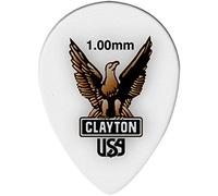 Plettro Clayton in polimero acetale 12 pezzi, 1,00 mm a goccia piccola